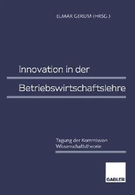 Buy Innovation in Der Betriebswirtschaftslehre (English, Elmar Gerum) — BookShops.in