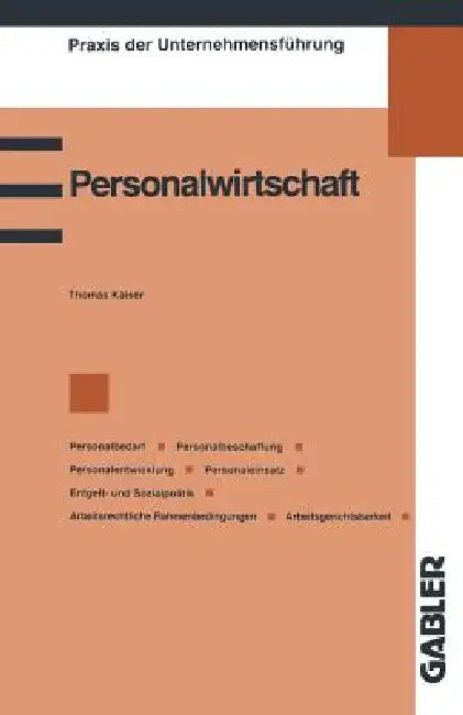Buy Personalwirtschaft (English, Thomas Kaiser) — BookShops.in