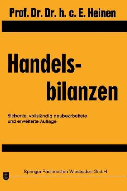 Buy Handelsbilanzen (English, Edmund Heinen) — BookShops.in