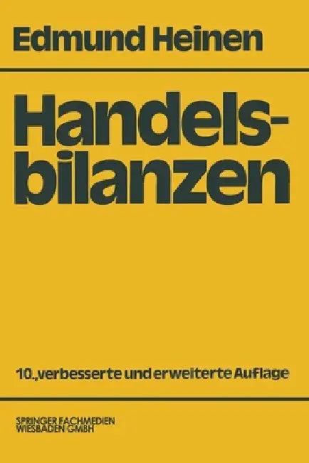 Buy Handelsbilanzen (English, Edmund Heinen) — BookShops.in