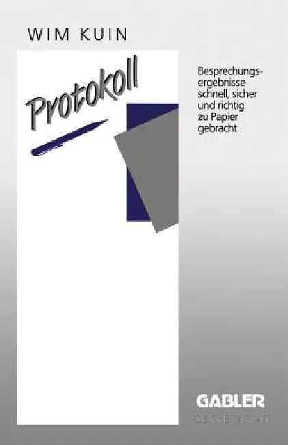 Buy Protokoll (English, Wim Kuin) — BookShops.in