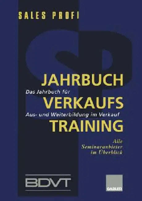 Buy Jahrbuch Verkaufstraining (English, Sales Profi | Bdvt) — BookShops.in
