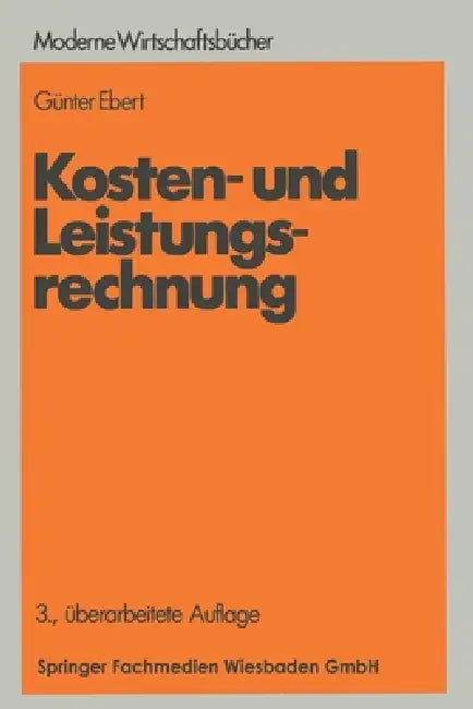 Buy Kosten- und Leistungsrechnung (English, Günter Ebert) — BookShops.in