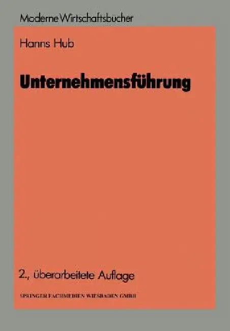 Buy Unternehmensführung (English, Hanns Hub) — BookShops.in