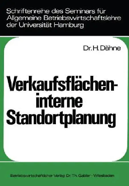 Buy Verkaufsflächeninterne Standortplanung (English, Helmut Dähne) — BookShops.in