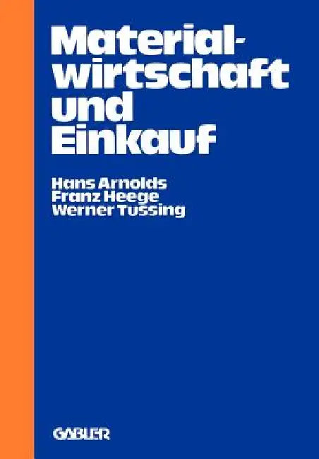 Buy Materialwirtschaft Und Einkauf (English, Hans Arnolds) — BookShops.in
