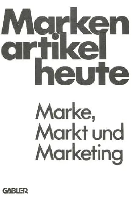 Buy Markenartikel Heute (English, Clemens-August Andreae) — BookShops.in