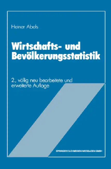 Buy Wirtschafts- und Bevölkerungsstatistik (English, Heiner Abels) — BookShops.in