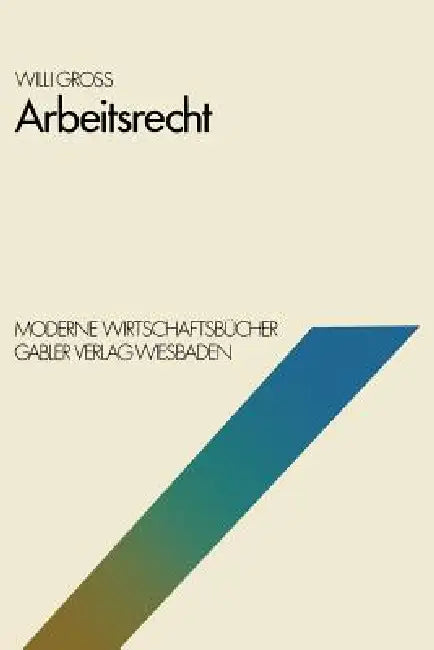 Buy Arbeitsrecht (English, Willi Groß) — BookShops.in
