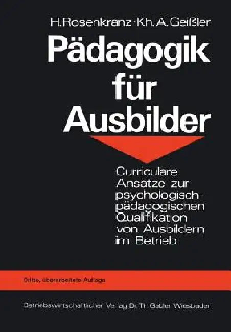 Buy Pädagogik Für Ausbilder (English, Hans Rosenkranz) — BookShops.in