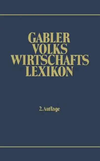 Buy Gabler Volkswirtschafts Lexikon (English, Volker Häfner) — BookShops.in
