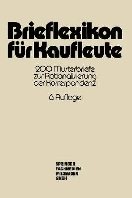Buy Brieflexikon Für Kaufleute (English, Springer Fachmedien) — BookShops.in
