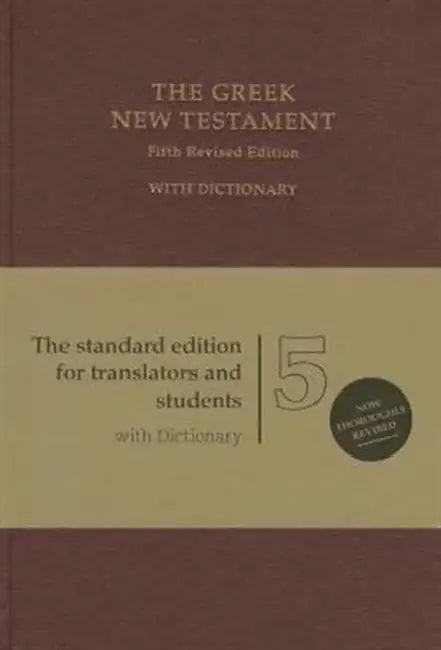 Buy Greek New Testament-FL (English, German Bible Society) — BookShops.in