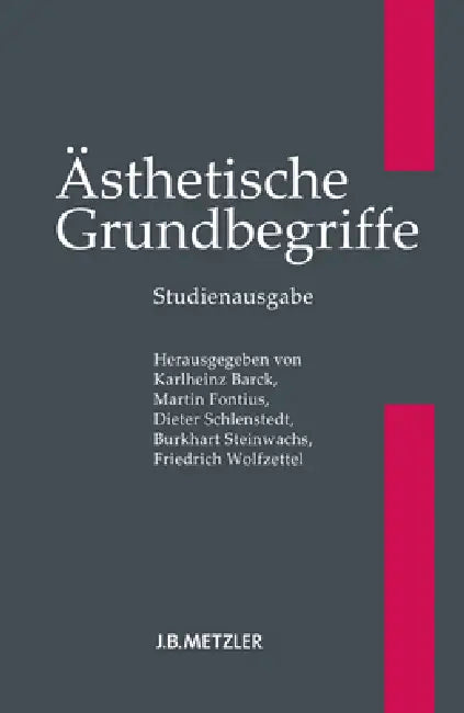 Buy Ästhetische Grundbegriffe (English, Karlheinz Barck | Martin Fontius | Dieter Schlenstedt) — BookShops.in
