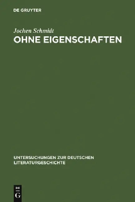 Buy Ohne Eigenschaften (English, Jochen Schmidt) — BookShops.in