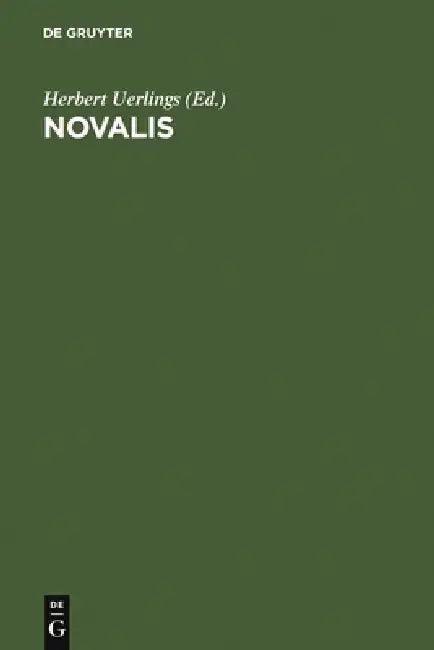 Buy Novalis (English, Herbert Uerlings) — BookShops.in