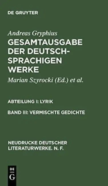 Buy Vermischte Gedichte (English, Marian Szyrocki) — BookShops.in