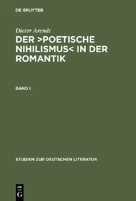 Buy Band I (English, Dieter Arendt) — BookShops.in