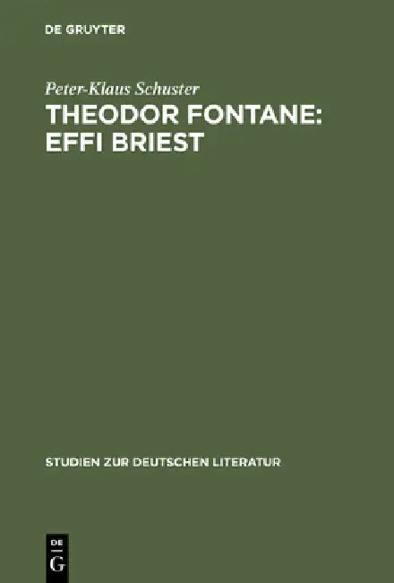 Buy Theodor Fontane (English, Peter-Klaus Schuster) — BookShops.in