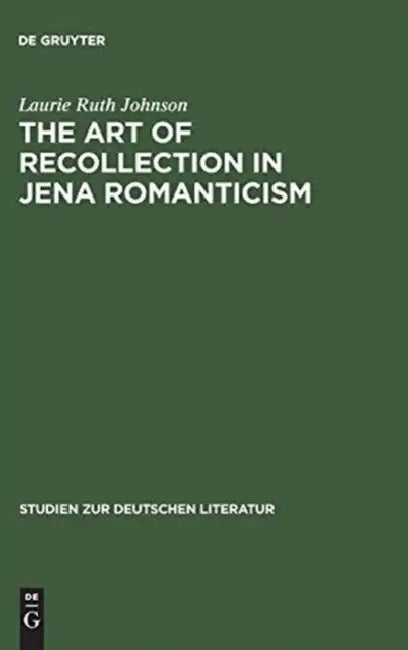 Buy The Art of Recollection in Jena Romanticism (English, Laurie Ruth Johnson) — BookShops.in