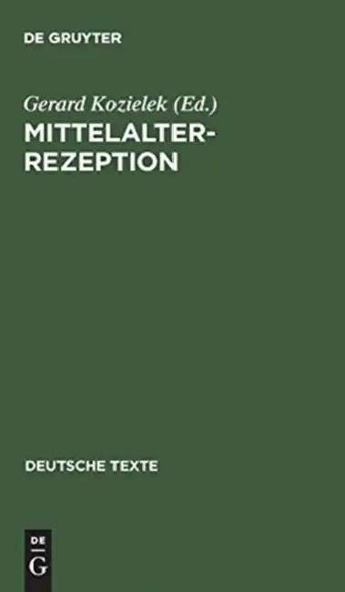 Buy Mittelalterrezeption (English, Gerard Kozielek) — BookShops.in