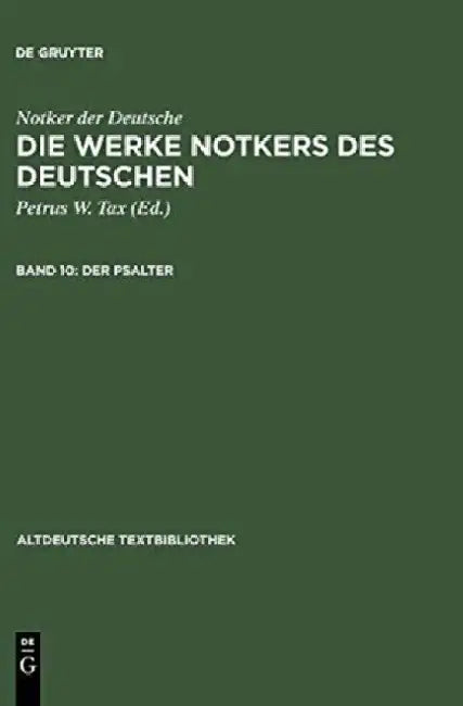 Buy Der Psalter (English, Petrus W. Tax) — BookShops.in
