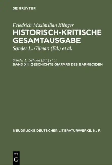 Buy Geschichte Giafars Des Barmeciden (English, Friedrich Maximilian Klinger) — BookShops.in