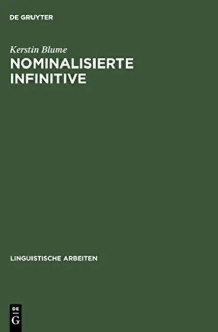 Buy Nominalisierte Infinitive (English, Kerstin Blume) — BookShops.in