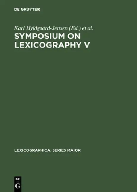 Buy Symposium on Lexicography V (English, Karl Hyldgaard-Jensen | Arne Zettersten | Symposium on Lexicography) — BookShops.in