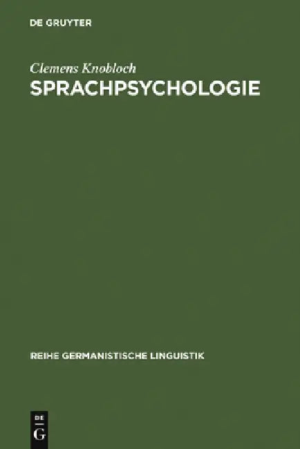 Buy Sprachpsychologie (English, Clemens Knobloch) — BookShops.in