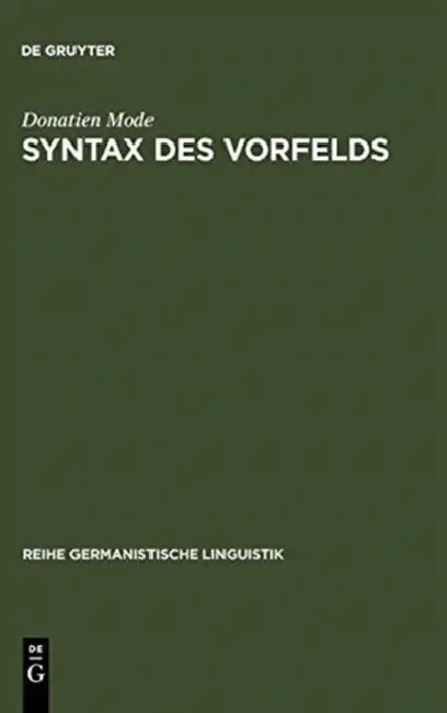 Buy Syntax des Vorfelds (English, Donatien Mode) — BookShops.in