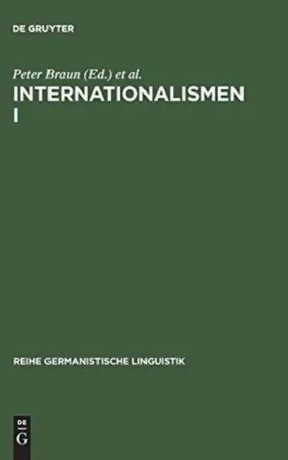 Buy Internationalismen I (English, Peter Braun | Burkhard Schaeder | Johannes Volmert) — BookShops.in