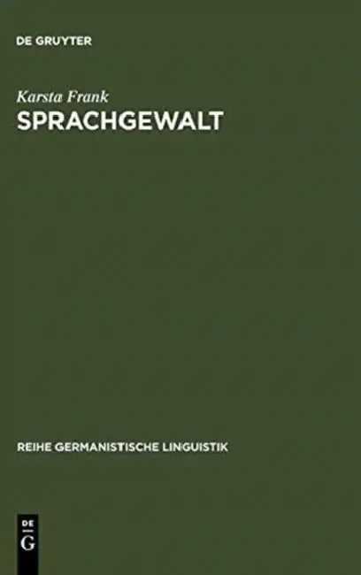 Buy Sprachgewalt (English, Karsta Frank) — BookShops.in