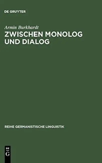 Buy Zwischen Monolog und Dialog (English, Armin Burkhardt) — BookShops.in