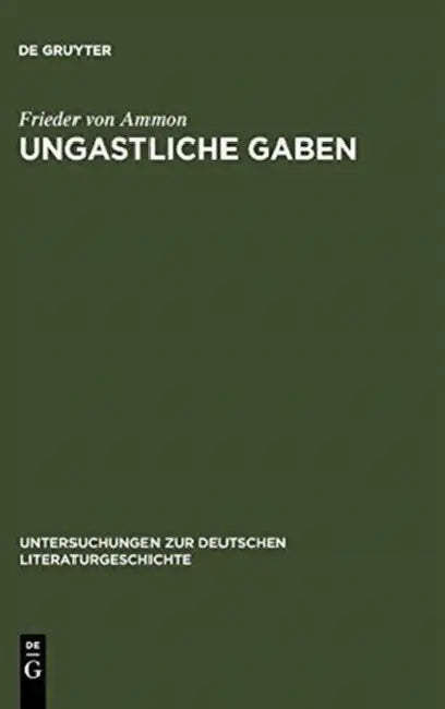 Buy Ungastliche Gaben (English, Frieder Von Ammon) — BookShops.in
