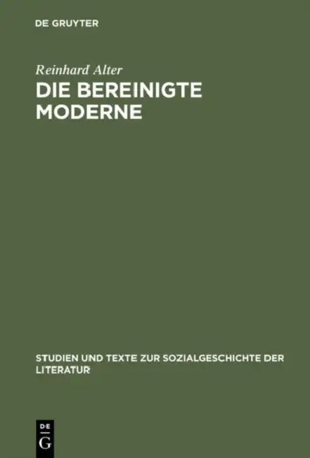 Buy Die bereinigte Moderne (English, Reinhard Alter) โ BookShops.in