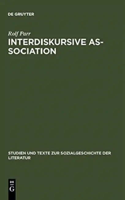 Buy Interdiskursive As-Sociation (English, Rolf Parr) — BookShops.in