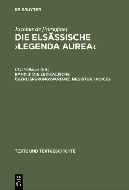 Buy Die elsässische >Legenda aurea (English, Ulla Williams) — BookShops.in