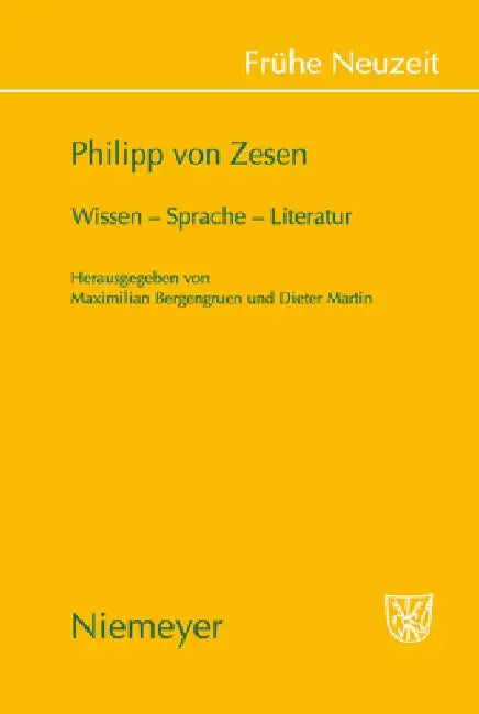 Buy Philipp von Zesen (English, Maximilian Bergengruen) — BookShops.in