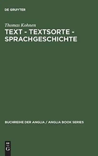 Buy Text - Textsorte - Sprachgeschichte (English, Thomas Kohnen) — BookShops.in