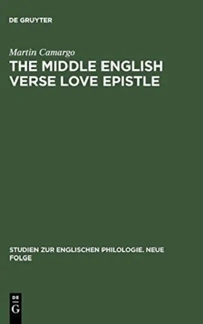 Buy The Middle English Verse Love Epistle (English, Martin Camargo) — BookShops.in