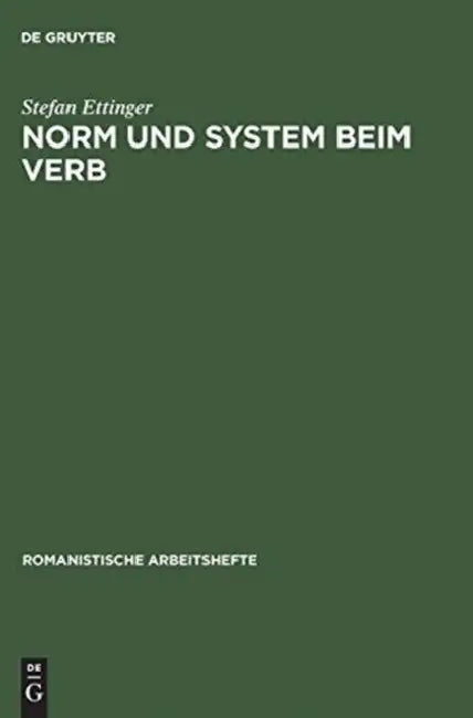 Buy Norm und System beim Verb (English, Stefan Ettinger) — BookShops.in