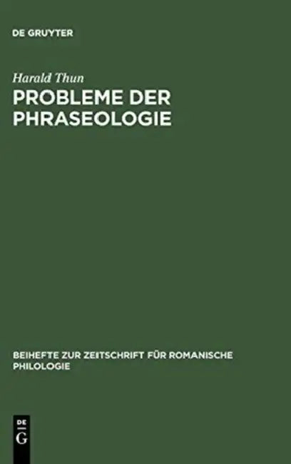 Buy Probleme der Phraseologie (English, Harald Thun) — BookShops.in