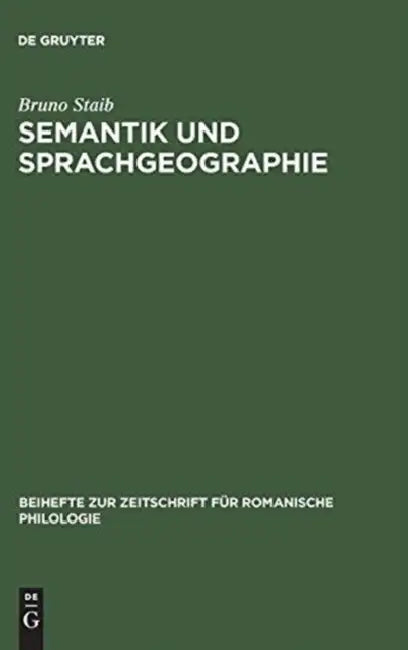 Buy Semantik und Sprachgeographie (English, Bruno Staib) — BookShops.in