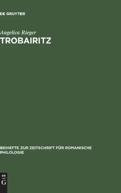 Buy Trobairitz (English, Angelica Rieger) โ BookShops.in