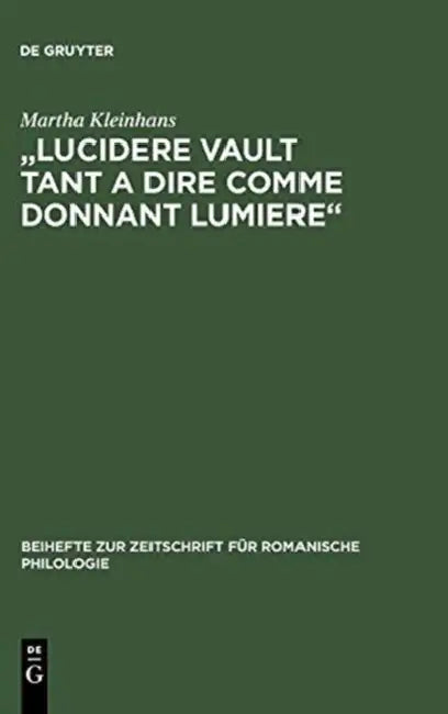 Buy "Lucidere Vault Tant a Dire Comme Donnant Lumiere" (English, Martha Kleinhans) — BookShops.in