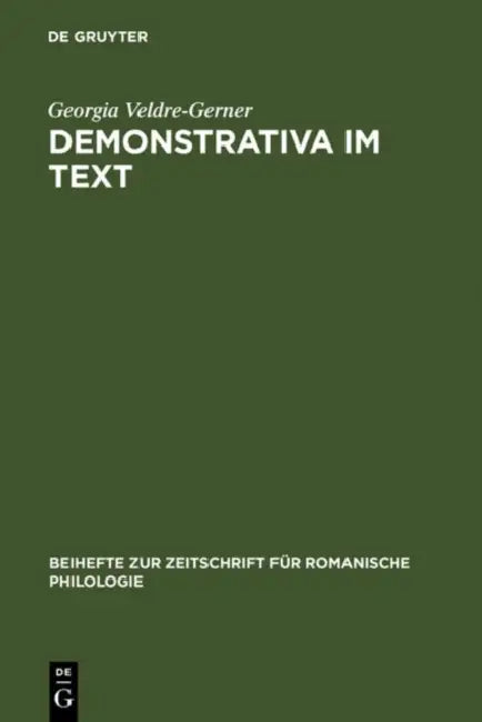 Buy Demonstrativa im Text (English, Georgia Veldre-Gerner) — BookShops.in