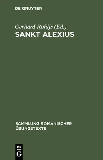 Buy Sankt Alexius (English, Gerhard Rohlfs) — BookShops.in