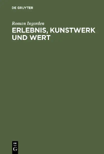 Buy Erlebnis, Kunstwerk und Wert (English, Roman Ingarden) — BookShops.in