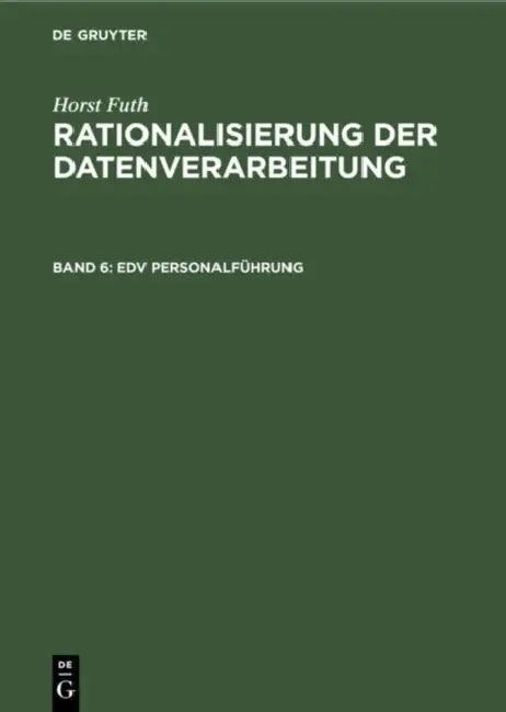Buy EDV Personalführung (English, Horst Futh) — BookShops.in
